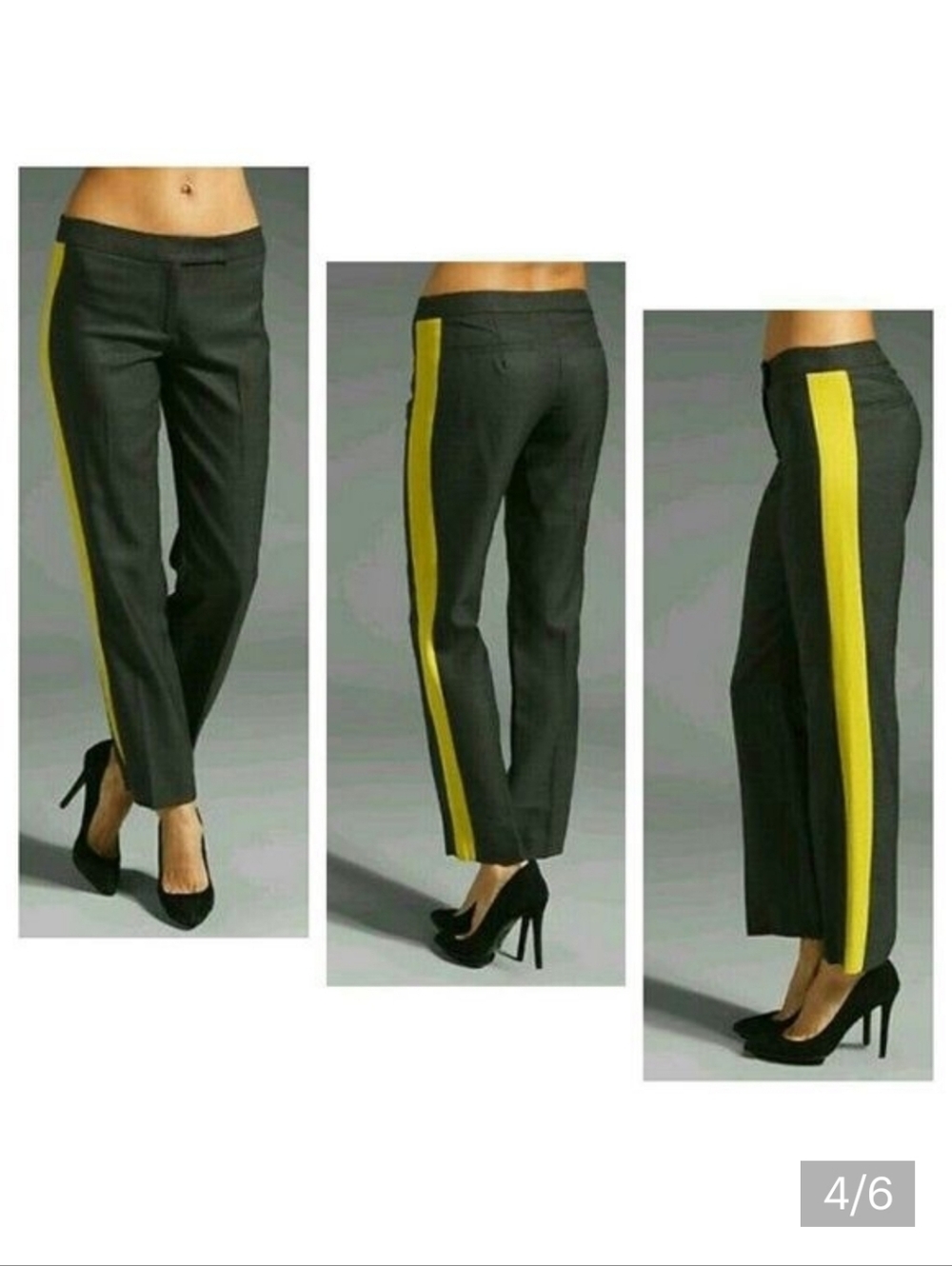 Milly Grey Trouser with Lime Side Strip